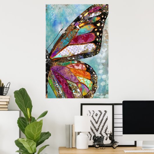 Woodland Butterfly Wing Poster (Thuiskantoor)