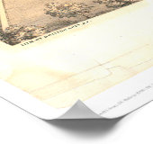 Woodland, CA. Panoramische kaart (1874A) Poster (Hoek)