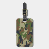 Woodland Camo Bagagelabel (Voorkant verticaal)