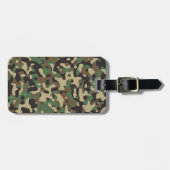 Woodland Camo Bagagelabel (Voorkant horizontaal)
