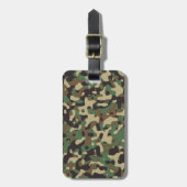 Woodland Camo Bagagelabel (Voorkant verticaal)