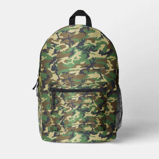 Woodland Camo Bedrukte Rugzak (Voorkant)