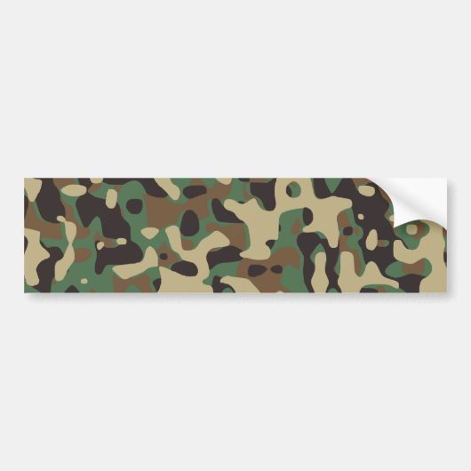 Woodland Camo Bumpersticker (Voorkant)