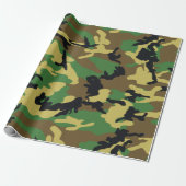 WOODLAND CAMO CADEAUPAPIER (Uitgerold)
