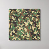 Woodland Camo Canvas Afdruk (Voorkant)