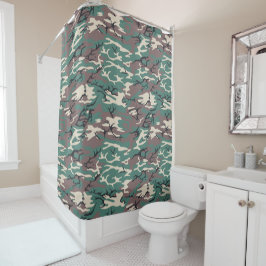 Woodland Camo Douchegordijn