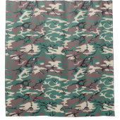 Woodland Camo Douchegordijn (Voorkant)