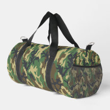 Woodland Camo Duffel Bag for Gym, Travel or Duty	