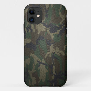 Woodland Camo Fabric iPhone 11 Hoesje