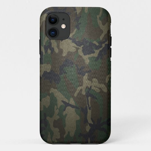 Woodland Camo Fabric Case-Mate iPhone Case (Achterkant)