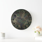 Woodland Camo Fabric Grote Klok (Huis)