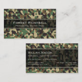 Woodland Camo, Flecktarn Camouflage Visitekaartje (Voorkant / Achterkant)