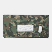 Woodland Camo gepersonaliseerd monogram camouflage Bureaumat (Keyboard & Muis)