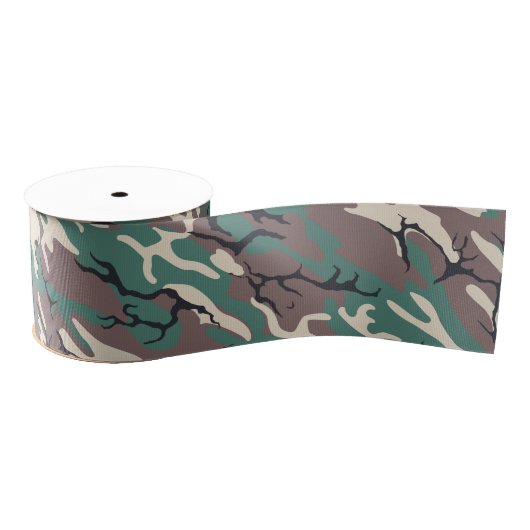 Woodland Camo Grosgrain Lint (Spoel)