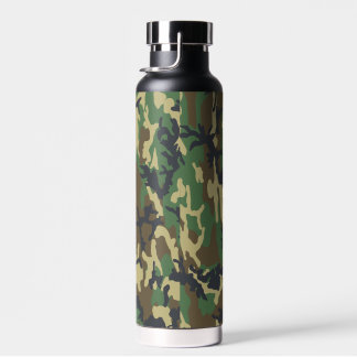 Woodland Camo Insulated Bottle for Camping, Hiking Waterfles