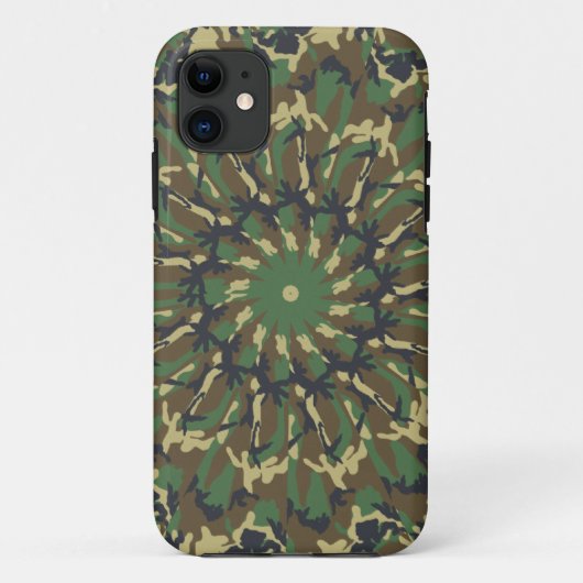 Woodland Camo kaleidoscope Case-Mate iPhone Case (Achterkant)