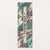 Woodland Camo met aangepaste tekst Yogamat (Voorkant)