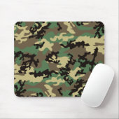 Woodland Camo Mousepad Muismat (Met muis)