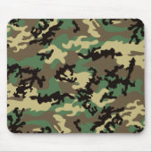 Woodland Camo Mousepad Muismat (Voorkant)