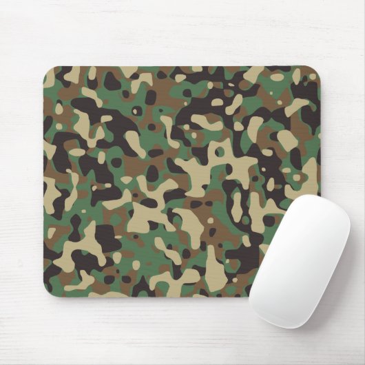 Woodland Camo Muismat (Met muis)
