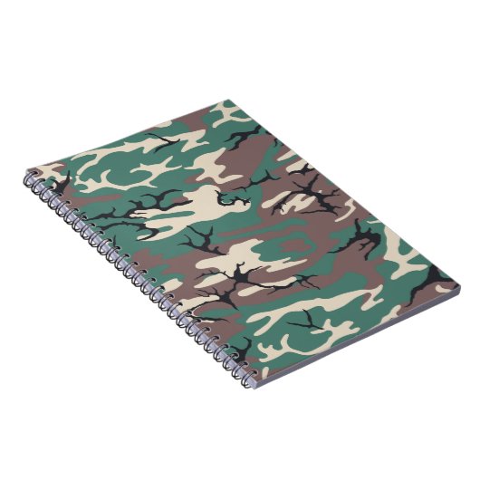 Woodland Camo Notitieboek (Rechterzijde)