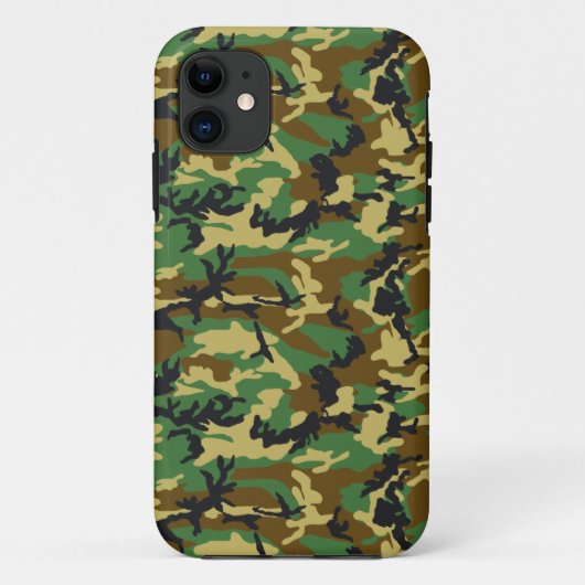 Woodland Camo Pattern Case-Mate iPhone Case (Achterkant)