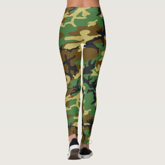 Woodland Camo Pattern Leggings (Achterkant)