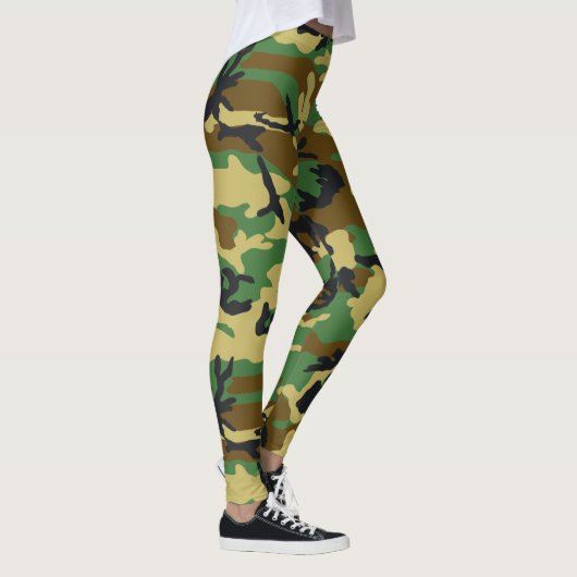 Woodland Camo Pattern Leggings (Rechts)