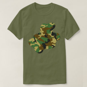 Woodland Camo Pattern Paint Splat v3 T-shirt
