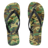 Woodland Camo Pattern Teenslippers (Voetbed)