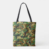Woodland Camo Pattern Tote Bag (Achterkant)
