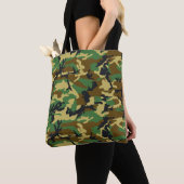 Woodland Camo Pattern Tote Bag (Dichtbij)