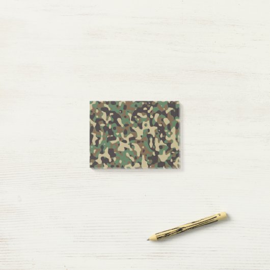 Woodland Camo Post-it® Notes (Op bureau)