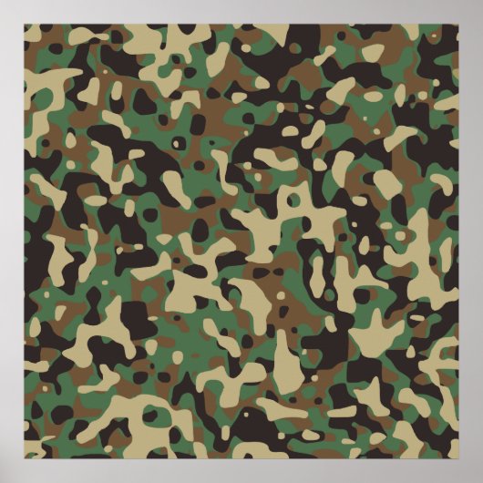 Woodland Camo Poster (Voorkant)