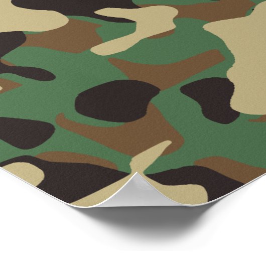 Woodland Camo Poster (Hoek)