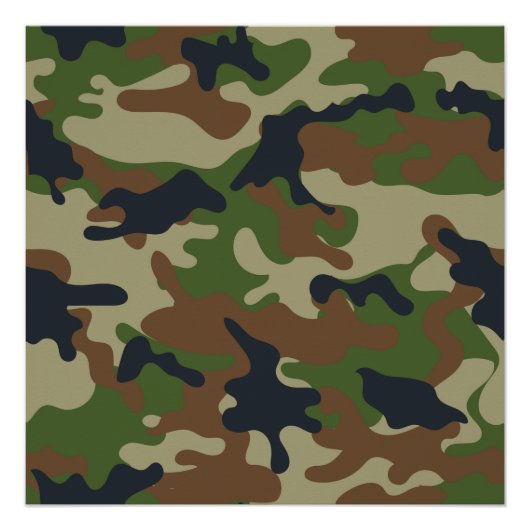 Woodland Camo Poster (Voorkant)