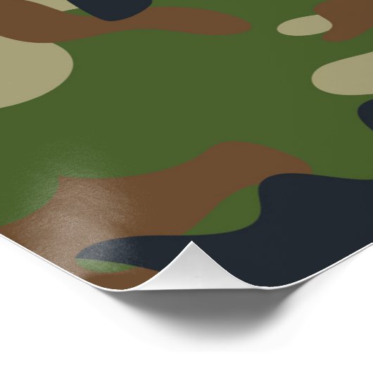 Woodland Camo Poster (Hoek)