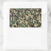 Woodland Camo Rechthoekige Sticker (Tas)