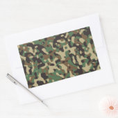 Woodland Camo Rechthoekige Sticker (Envelop)