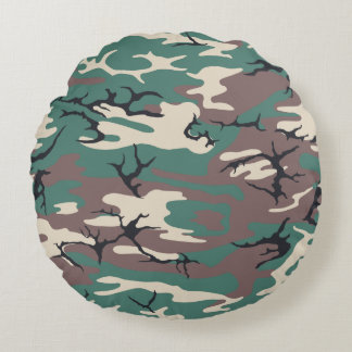 Woodland Camo Rond Kussen