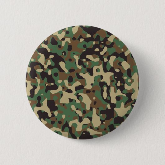 Woodland Camo Ronde Button 5,7 Cm (Voorkant)