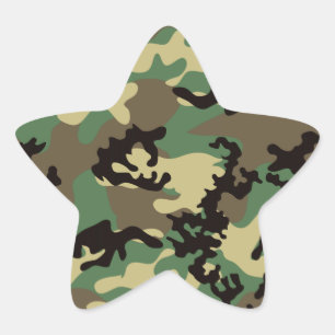Woodland Camo Stickers