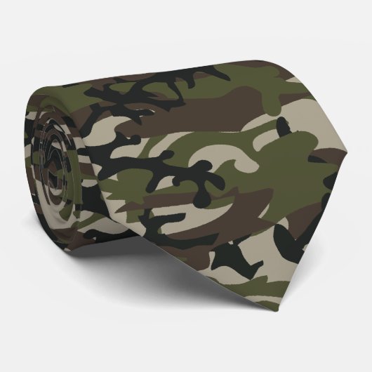 Woodland Camo Stropdas (Opgerold)