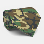 Woodland Camo Stropdas (Opgerold)