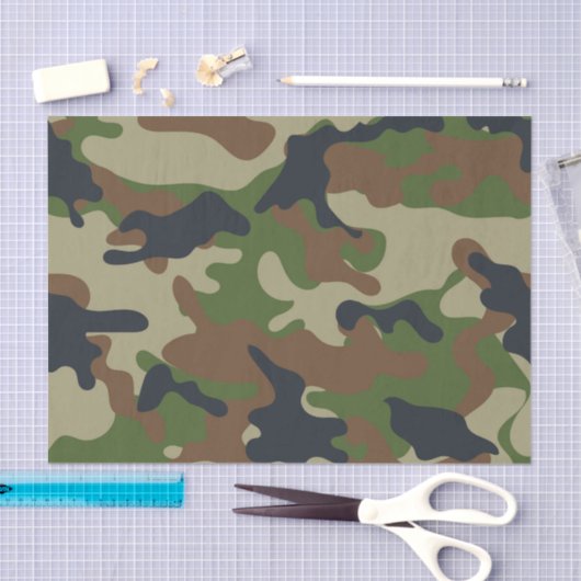 Woodland Camo Tissuepapier (Craft)