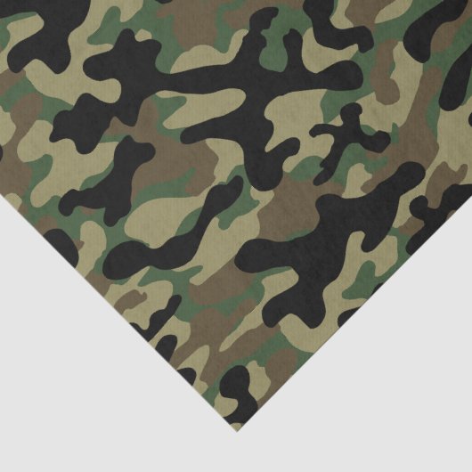 Woodland Camo Tissuepapier (Detail)