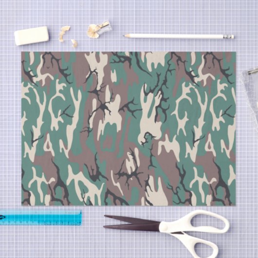 Woodland Camo Tissuepapier (Craft)