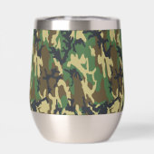 Woodland Camo Tumbler for Camping, Hunting, (Achterkant)