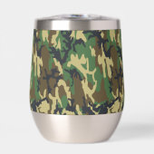 Woodland Camo Tumbler for Camping, Hunting, (Voorkant)