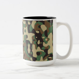 Woodland Camo Tweekleurige Koffiemok